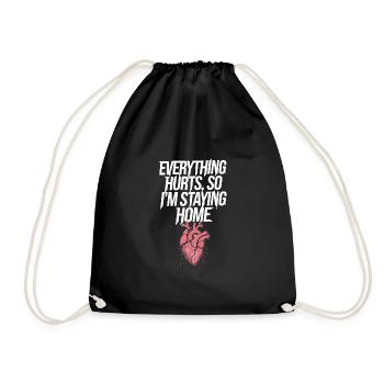 Introversion Style alternatif Émotionnel - Sac de sport léger - noir - Devant