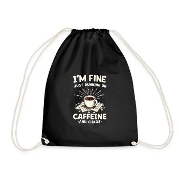 Agitation entrepreneuriale et bourreau de travail en affaires - Sac de sport léger - noir - Devant