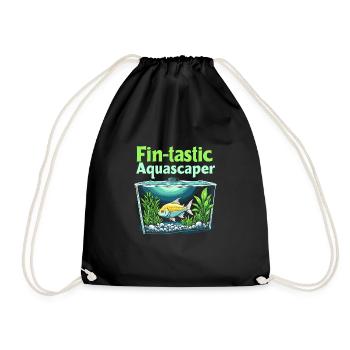 Aquascaping Enthusiast Underwater Gardening - Turnbeutel - Schwarz - Vorne