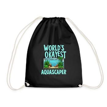 Aquascaping Enthusiast Underwater Gardening - Turnbeutel - Schwarz - Vorne