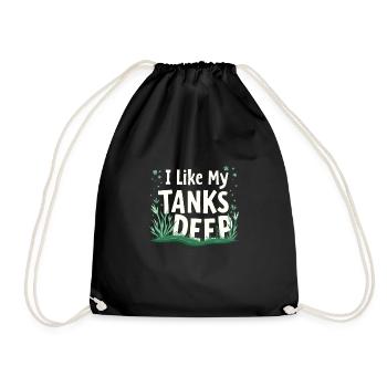 Aquascaping Enthusiast Underwater Gardening - Drawstring Bag - black - Front
