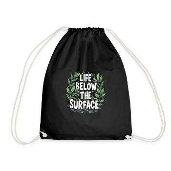 Aquascaping Enthusiast Underwater Gardening - Drawstring Bag - black - Front