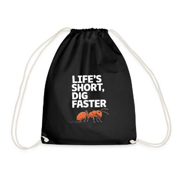 Explorez le monde fascinant de l’élevage des fourmis avec - Sac de sport léger - noir - Devant