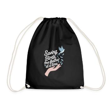Passionné par le sauvetage des oiseaux et la faune sauvage - Sac de sport léger - noir - Devant