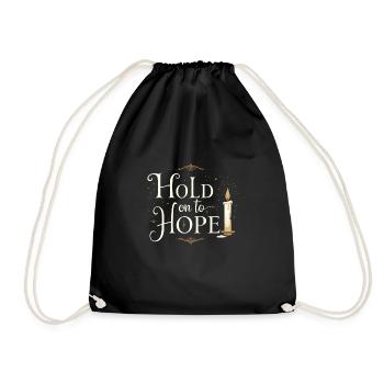 Harness Positivity And Mental Well-Being Through - Drawstring Bag - black - Front