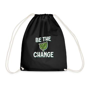 Harness Positivity And Mental Well-Being Through - Drawstring Bag - black - Front