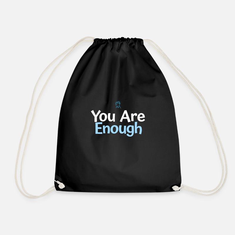Mental Health Advocate Therapy Support Emotional - Drawstring Bag - black
