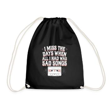 Introversion Style alternatif Émotionnel - Sac de sport léger - noir - Devant