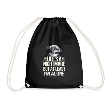 Introversion Style alternatif Émotionnel - Sac de sport léger - noir - Devant