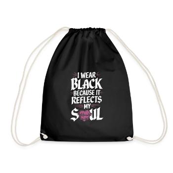 Introversion Style alternatif Émotionnel - Sac de sport léger - noir - Devant