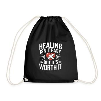 Mental Health Advocate Therapy Support Emotional - Drawstring Bag - black - Front