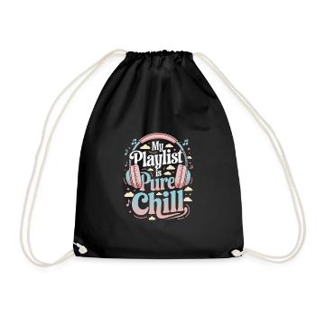 Chill Vibes Amateur de musique décontractée Relaxante - Sac de sport léger - noir - Devant