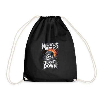 Metalhead's Ultimate Thrash Metal Playlist Vibes - Drawstring Bag - black - Front