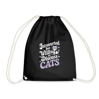 Emo Vibes and Emotional Punk Aesthetic for the - Drawstring Bag - black - Front