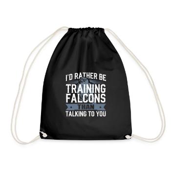 Explorez l’art de la fauconnerie avec de magnifiques oiseaux - Sac de sport léger - noir - Devant
