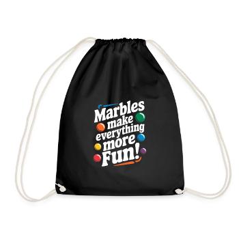 Des aventures palpitantes de courses de billes pour les passionnés - Sac de sport léger - noir - Devant