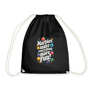 Des aventures palpitantes de courses de billes pour les passionnés - Sac de sport léger - noir - Devant