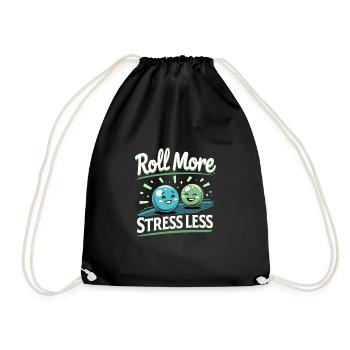 Des aventures palpitantes de courses de billes pour les passionnés - Sac de sport léger - noir - Devant