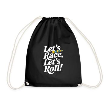 Des aventures palpitantes de courses de billes pour les passionnés - Sac de sport léger - noir - Devant