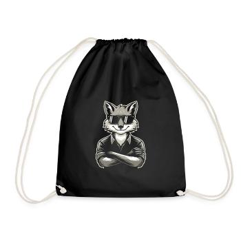 Furry Fandom Enthusiast Cosplay Fun and Fursuiting - Turnbeutel - Schwarz - Vorne