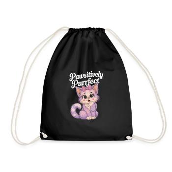 Furry Fandom Enthusiast Cosplay Fun and Fursuiting - Turnbeutel - Schwarz - Vorne