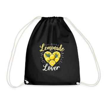 Refreshing Lemonade Vibes: Perfect for Lemonade - Drawstring Bag - black - Front