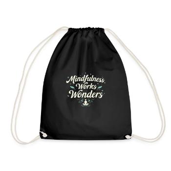 Emotional Healing Journey Towards Mindfulness and - Drawstring Bag - black - Front