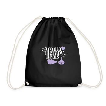 Embrace Aromatherapy For Holistic Healing And - Drawstring Bag - black - Front