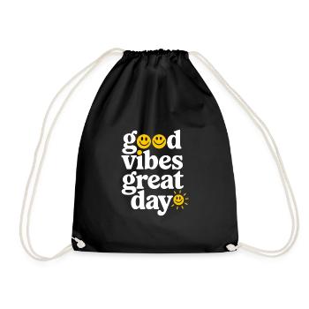 Positive Energy And Wellness Journey For A - Drawstring Bag - black - Front