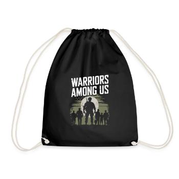 Honor Veterans Day with Patriotism and Military - Drawstring Bag - black - Front