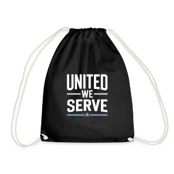 Honor Veterans Day with Patriotism and Military - Drawstring Bag - black - Front