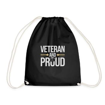 Honor Veterans Day with Patriotism and Military - Drawstring Bag - black - Front