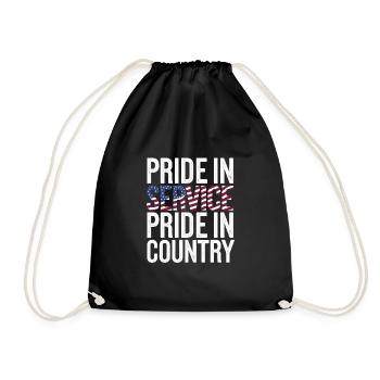 Honorez la Journée des anciens combattants avec le patriotisme et l’armée - Sac de sport léger - noir - Devant