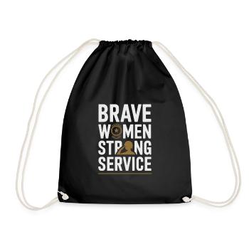 Honor Veterans Day with Patriotism and Military - Drawstring Bag - black - Front