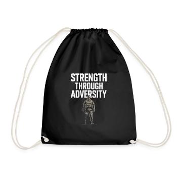 Honor Veterans Day with Patriotism and Military - Drawstring Bag - black - Front