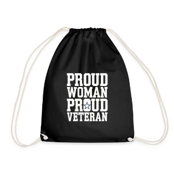 Honor Veterans Day with Patriotism and Military - Drawstring Bag - black - Front