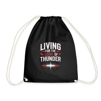 Observateur de tempêtes et météorologue amateur de météo - Sac de sport léger - noir - Devant