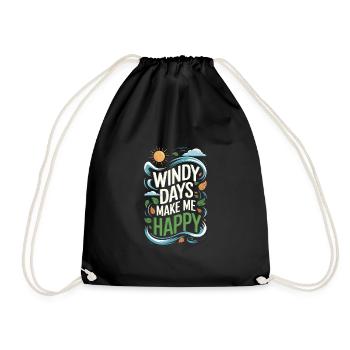 Observateur de tempêtes et météorologue amateur de météo - Sac de sport léger - noir - Devant