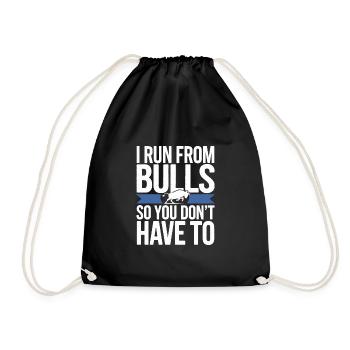 Rodeo Clown Entertainer Bull Riding And Rodeo - Drawstring Bag - black - Front
