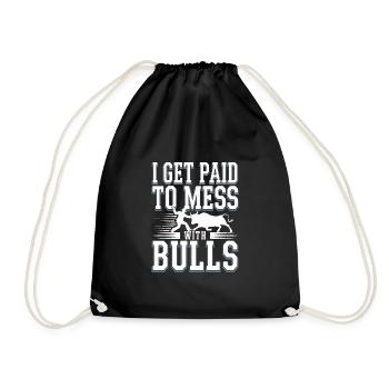 Rodeo Clown Entertainer Bull Riding And Rodeo - Drawstring Bag - black - Front