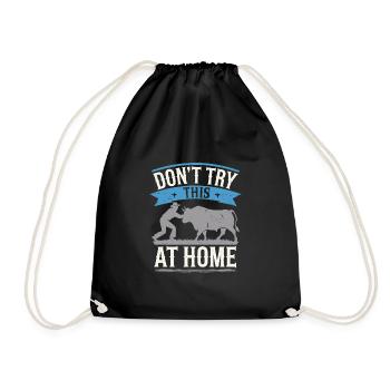 Rodeo Clown Entertainer Bull Riding And Rodeo - Drawstring Bag - black - Front