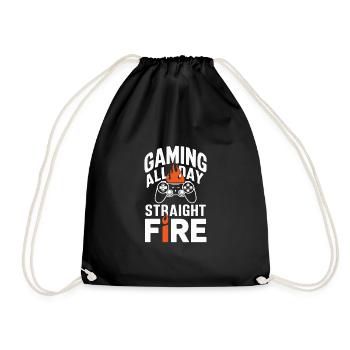 La vie de jeu pour les amateurs de jeux et le rétro - Sac de sport léger - noir - Devant