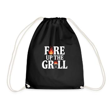 Grillmaster BBQ King Summer Grilling Lover - Drawstring Bag - black - Front