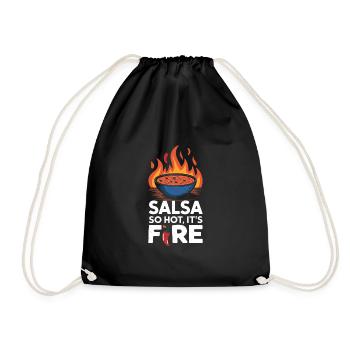 Salsa Lover Fiesta Mexican Cuisine Freshness - Drawstring Bag - black - Front
