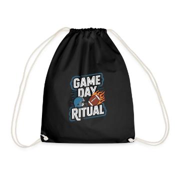 L’heure de l’atterrissage pour les fans de football et - Sac de sport léger - noir - Devant