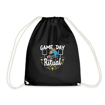 L’heure de l’atterrissage pour les fans de football et - Sac de sport léger - noir - Devant