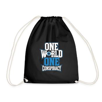 Global Conspiracy - Drawstring Bag - black - Front