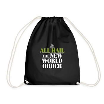 Global Conspiracy - Drawstring Bag - black - Front