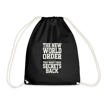 Global Conspiracy - Drawstring Bag - black - Front