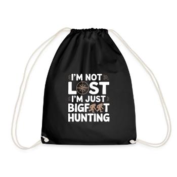 Bigfoot croyant Sasquatch Cryptide Créature de la forêt - Sac de sport léger - noir - Devant